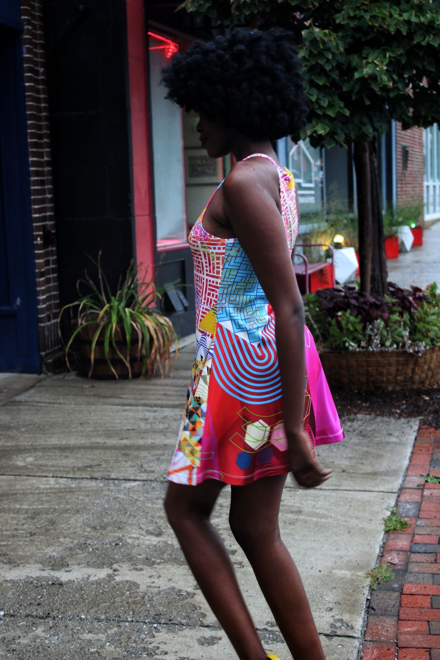 Glow Up Multi Skater Dress