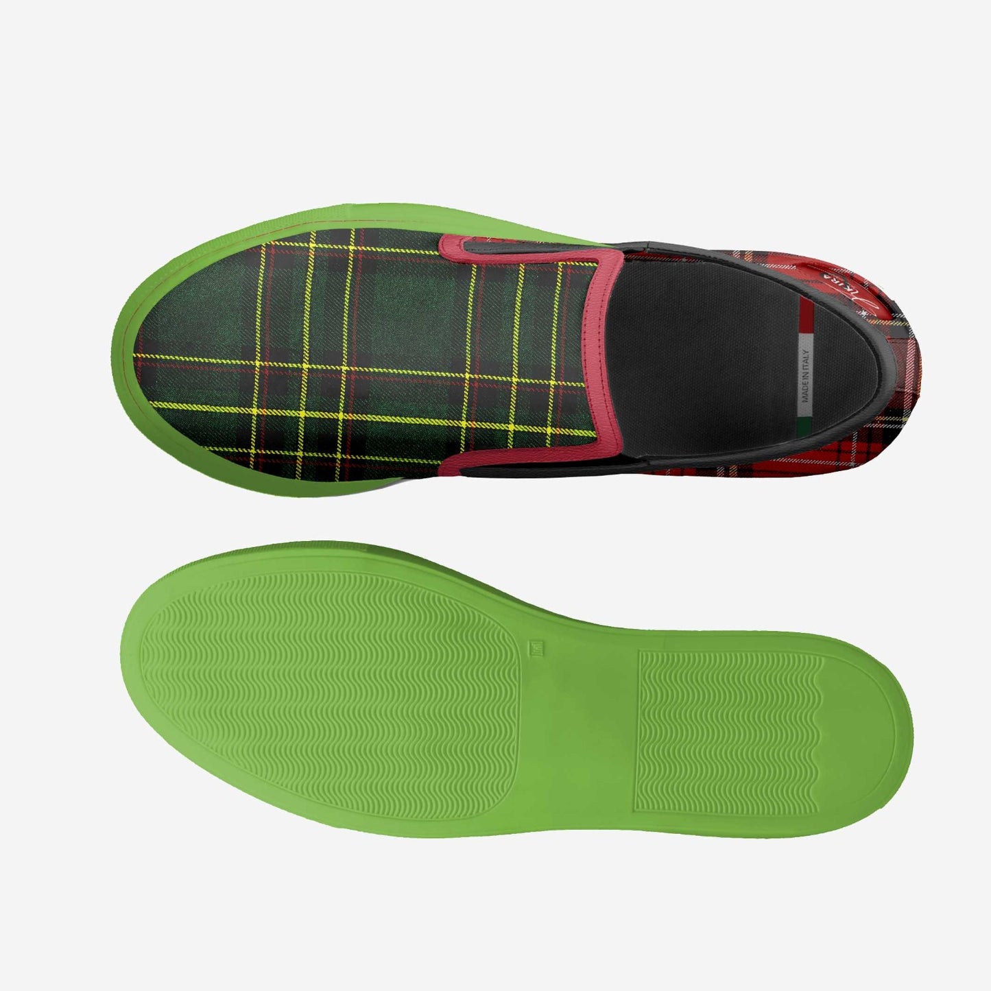 Women's Green Slip on Shoes | Women's Slip on Shoes | Kkira Shoes