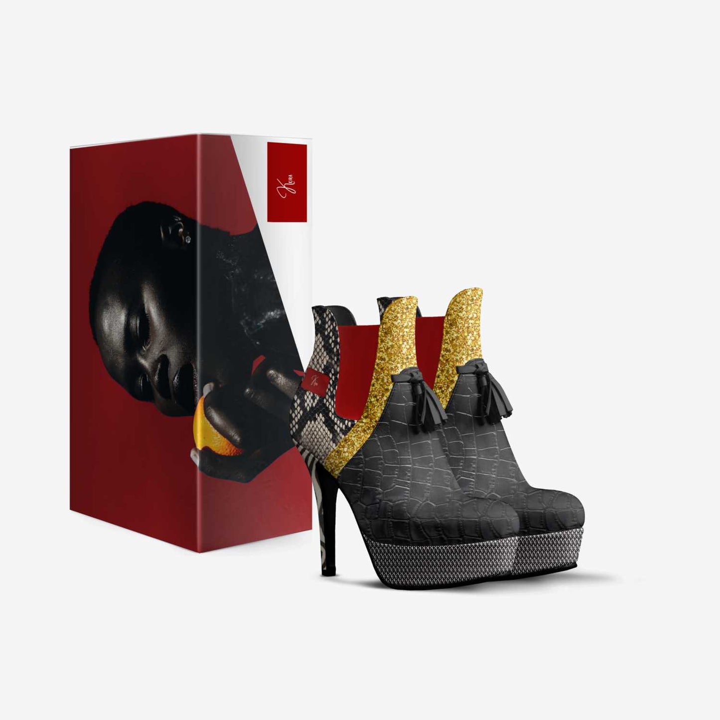 Platform Chunky Heels Boots | Platform Heel Boots | Kkira Shoes