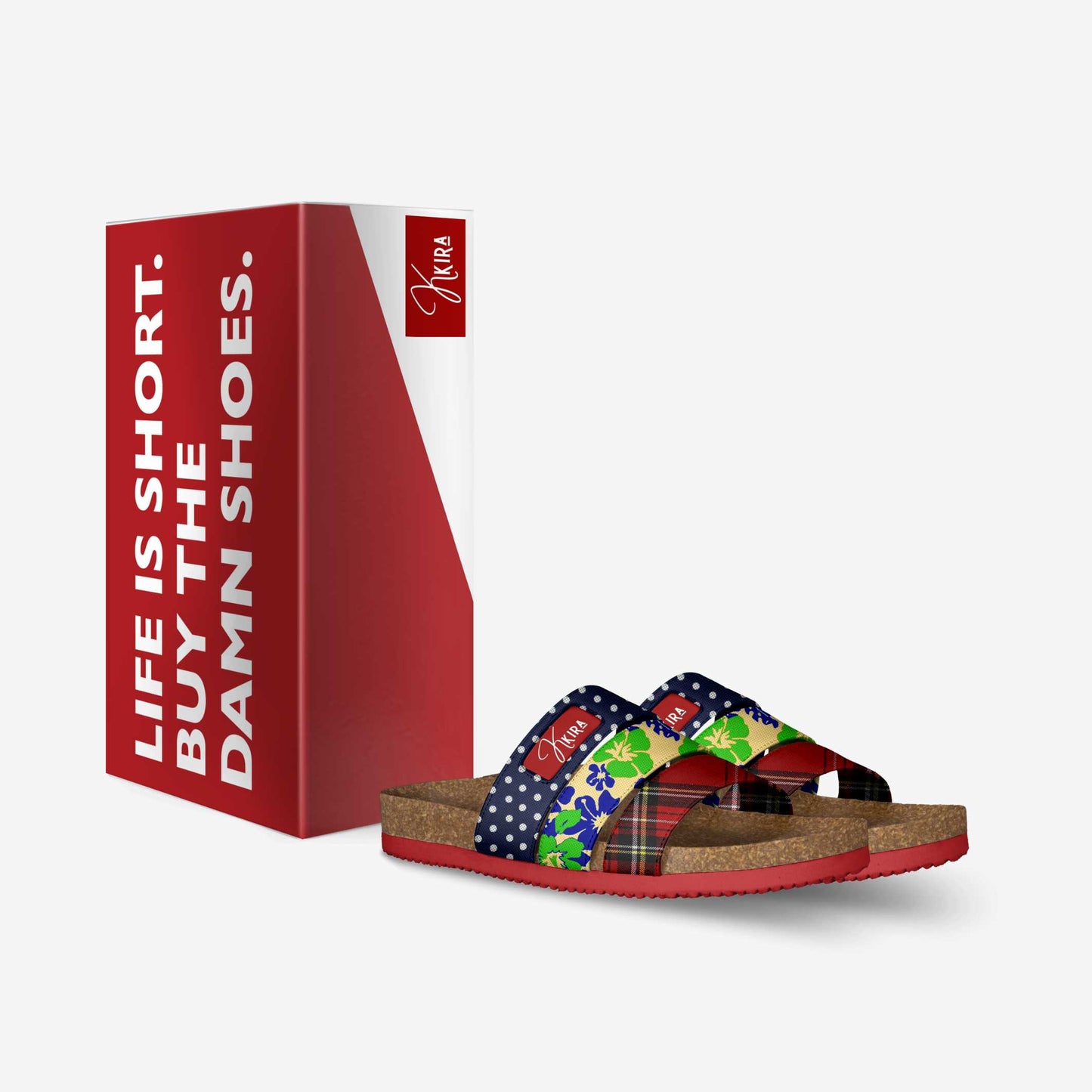 Open-Toe Slipper | Multicolored Open Toe Slipper | Kkira Shoes