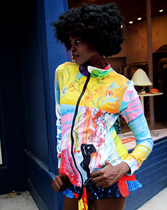 Painted Garden Zipped Sweat Jacket