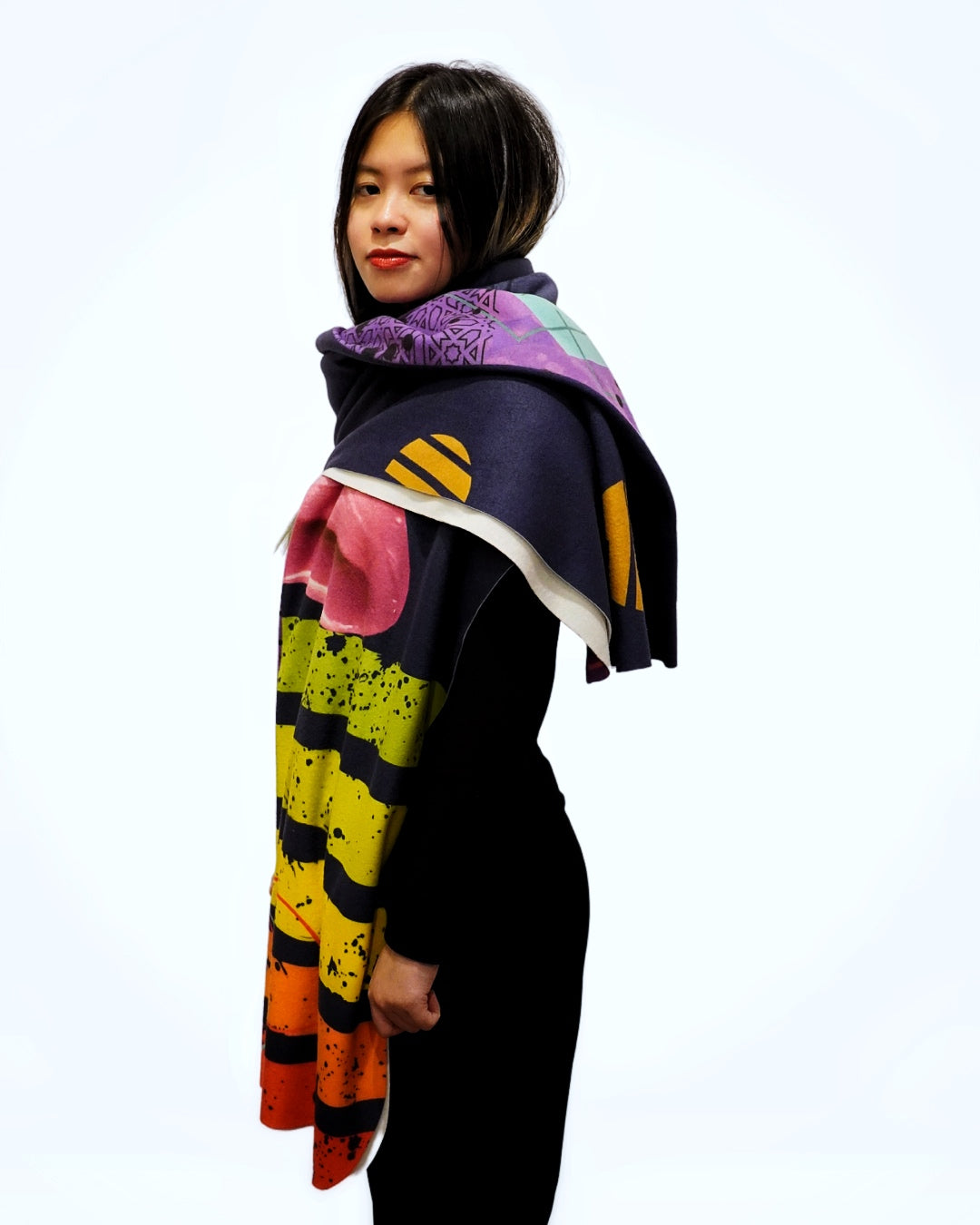 Rainbow on Dusk Blanket Scarf