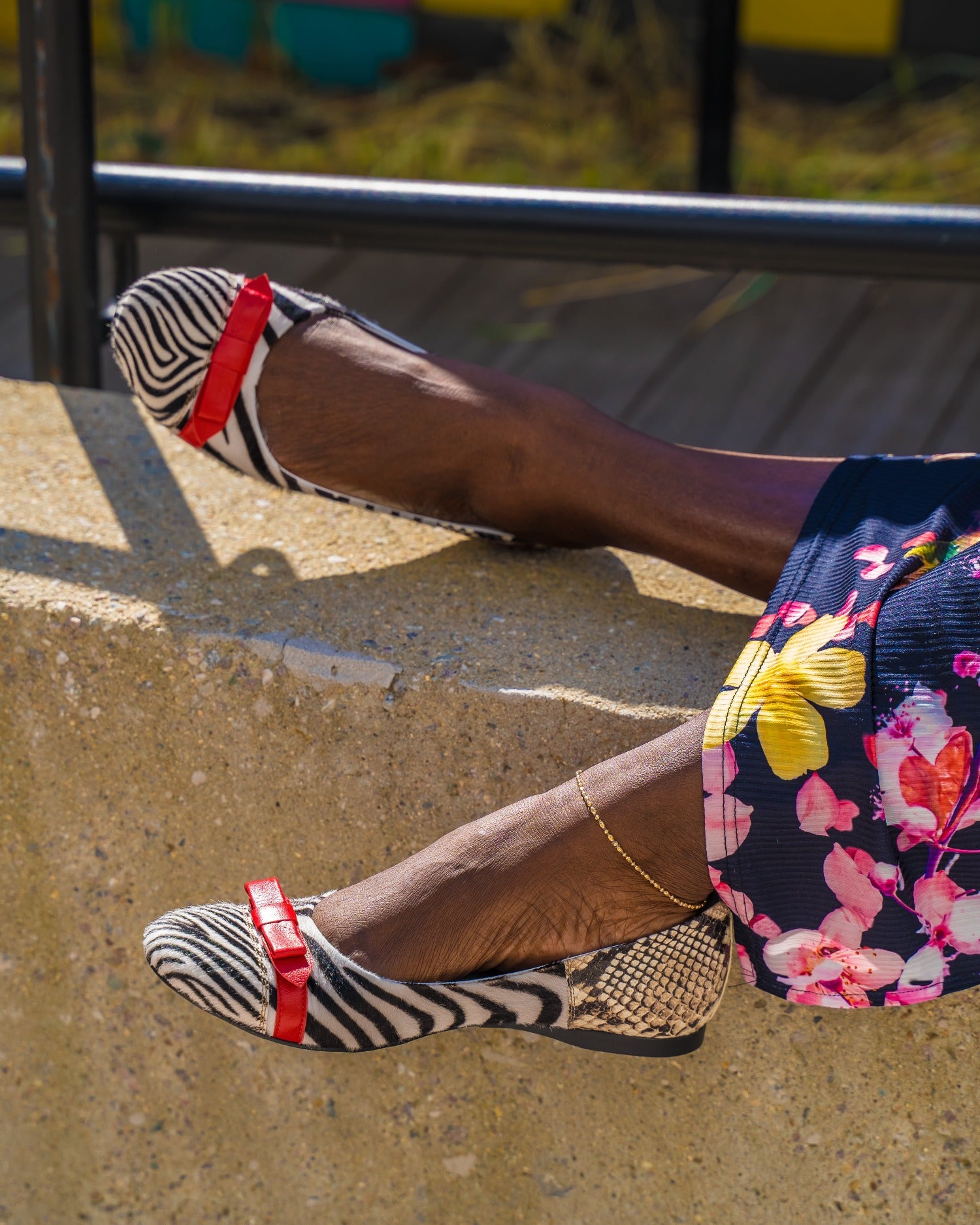 Funky store ballet flats