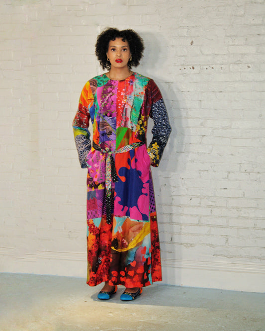 Spring Infusion Kimono Dress