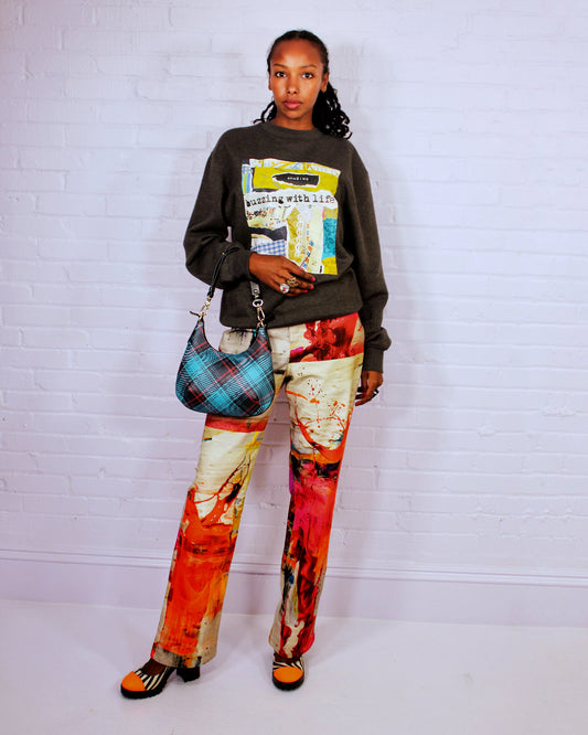 Plaid Print Mini Purse