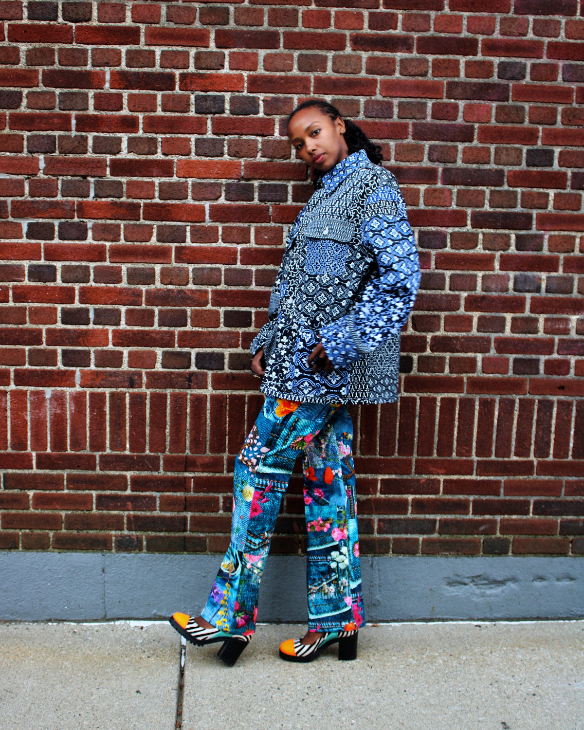 Tiles of Memories Denim Jacket