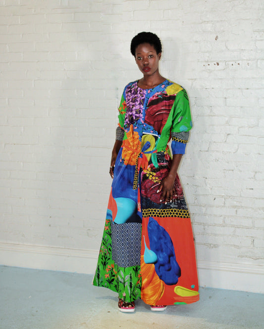 Tropical Bliss Explosion Kimono Dress