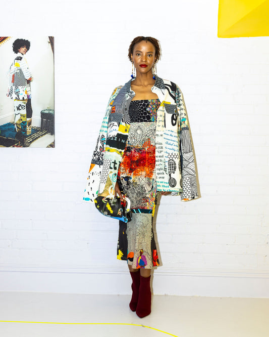 Buzzing with Love Mosaic Denim Jacket