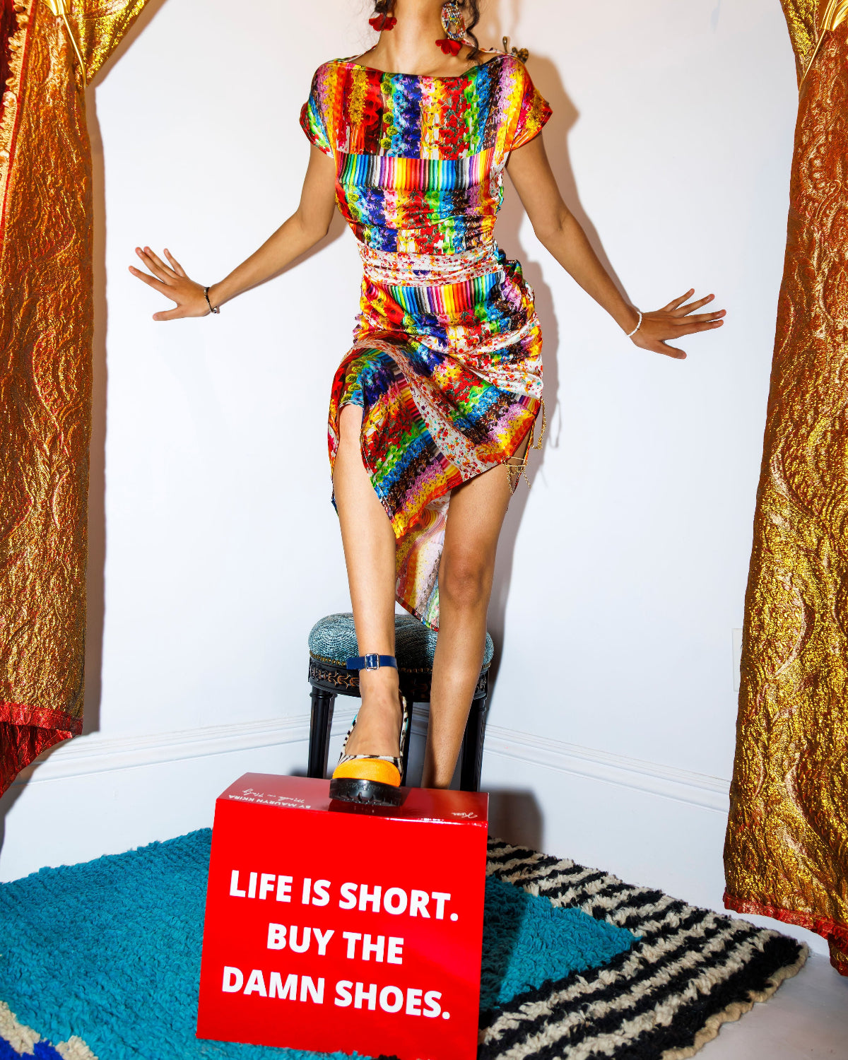 Solstice Lei Boat Neck Maxi Dress