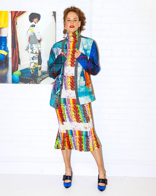 Frosted Trellis Dress