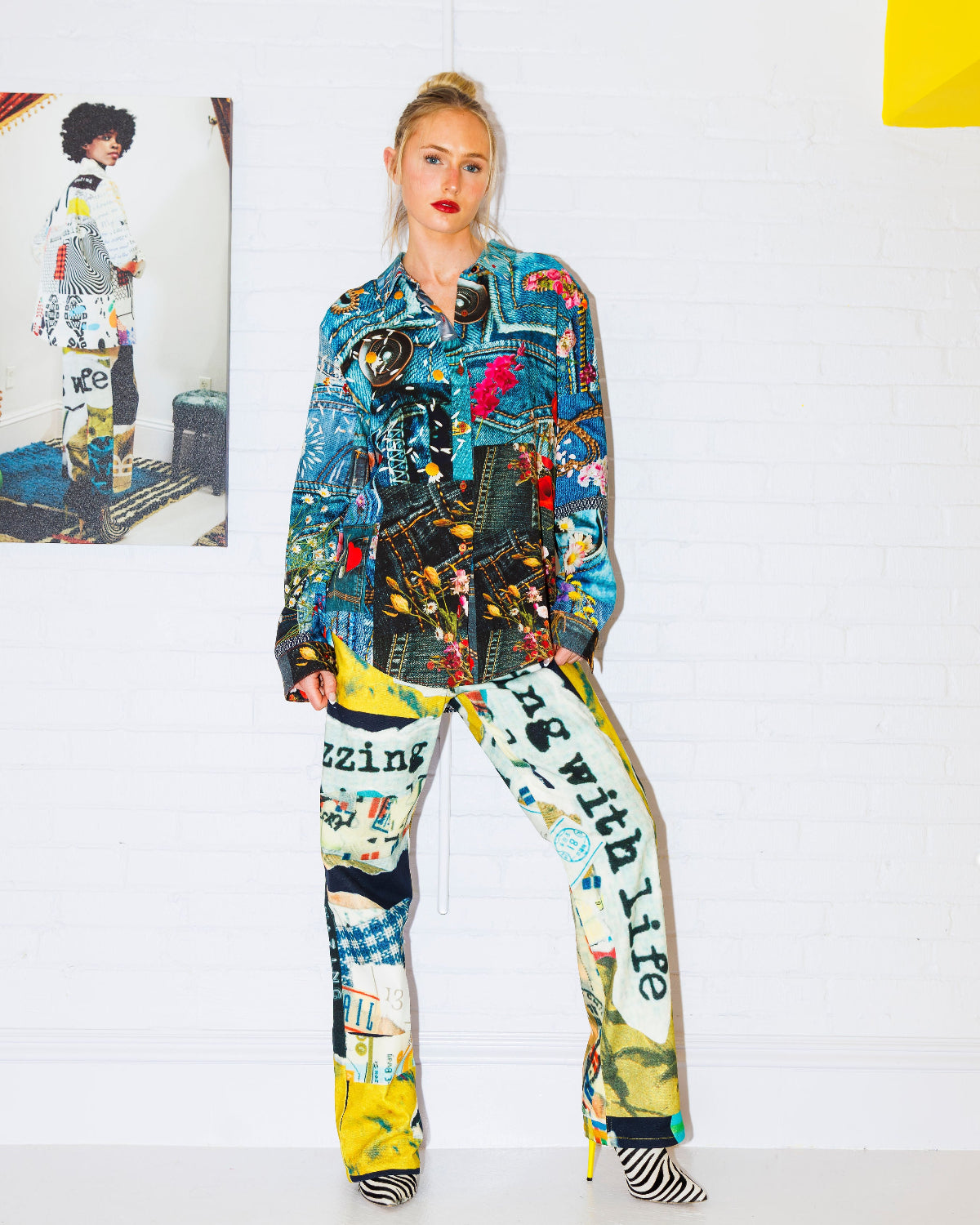 Petal Patch Fitted Shirt