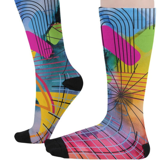 Neon Multigraphic Unisex Socks