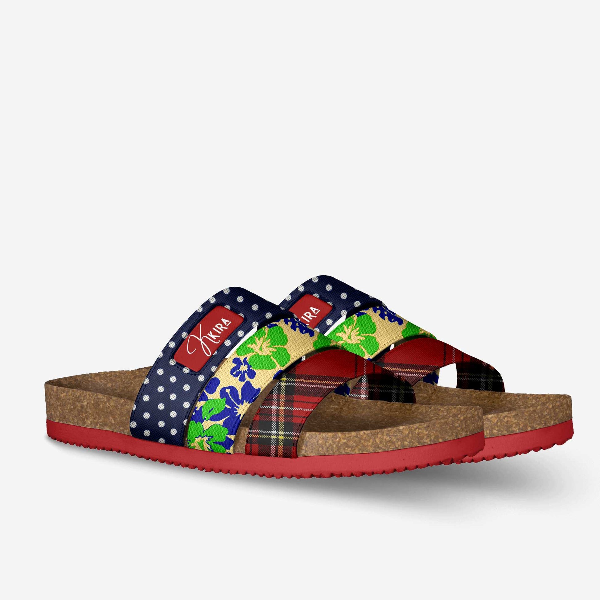 Open-Toe Slipper | Multicolored Open Toe Slipper | Kkira Shoes