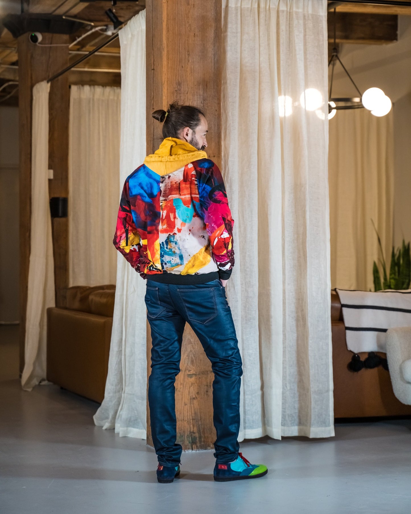 Paint Splash Bomber Jacket